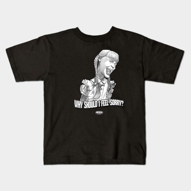 Rhoda Penmark Kids T-Shirt by AndysocialIndustries